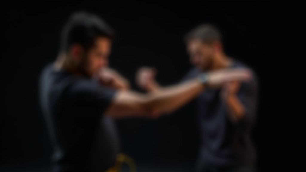 متدرب يؤدي حركة دفاعية متقدمة
